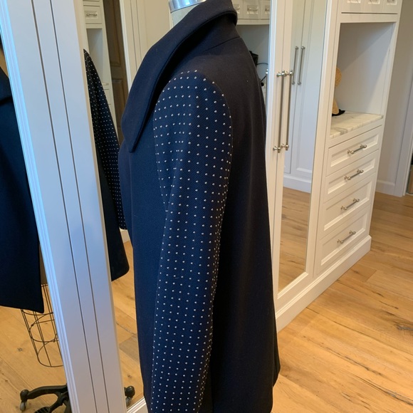 Zara navy embellished jacket - Picture 5 of 11